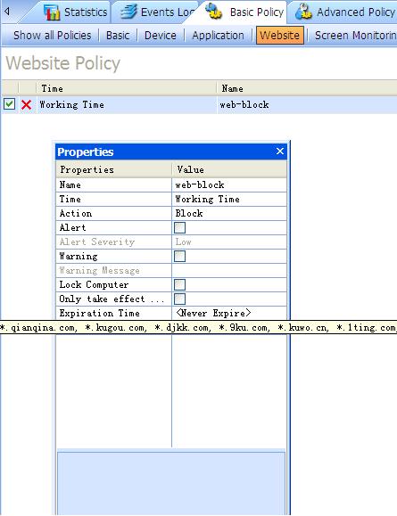improper web content block